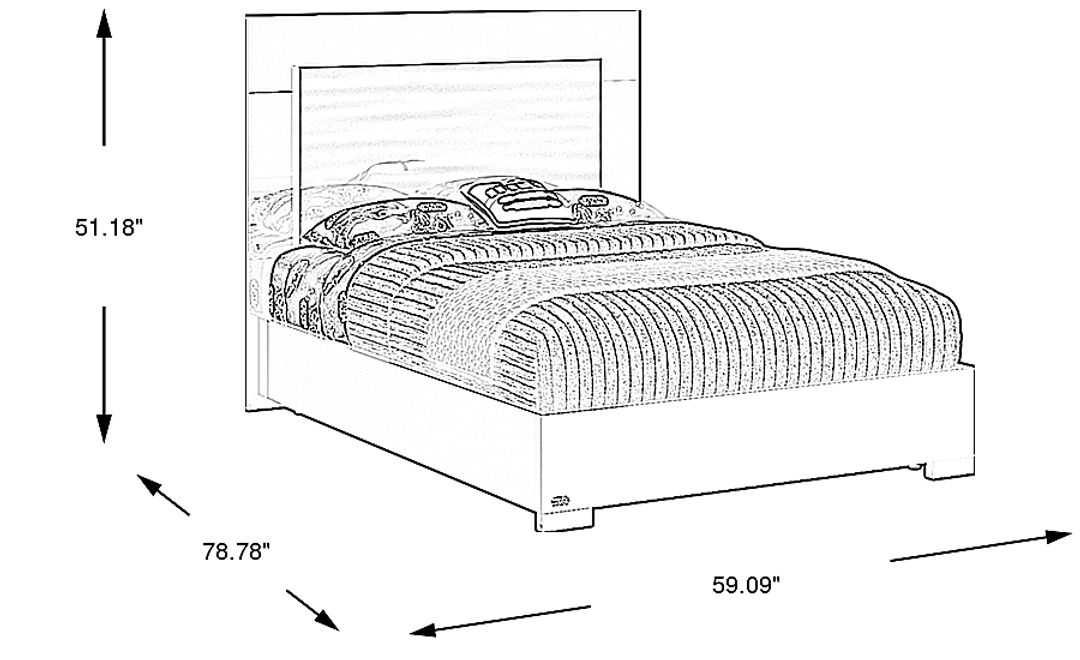 Star Wars Black Full Lighted Bed
