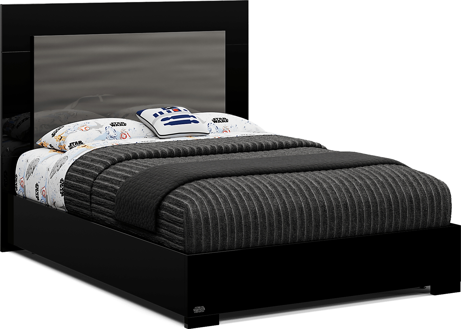 black full bed