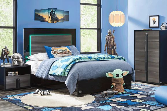 Star Wars Black Full Lighted Bedroom