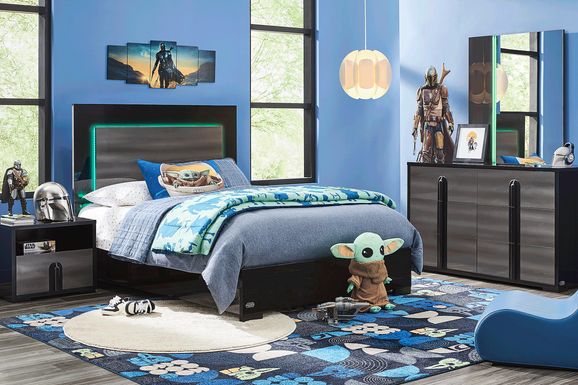 Star Wars Black Full Lighted Bedroom