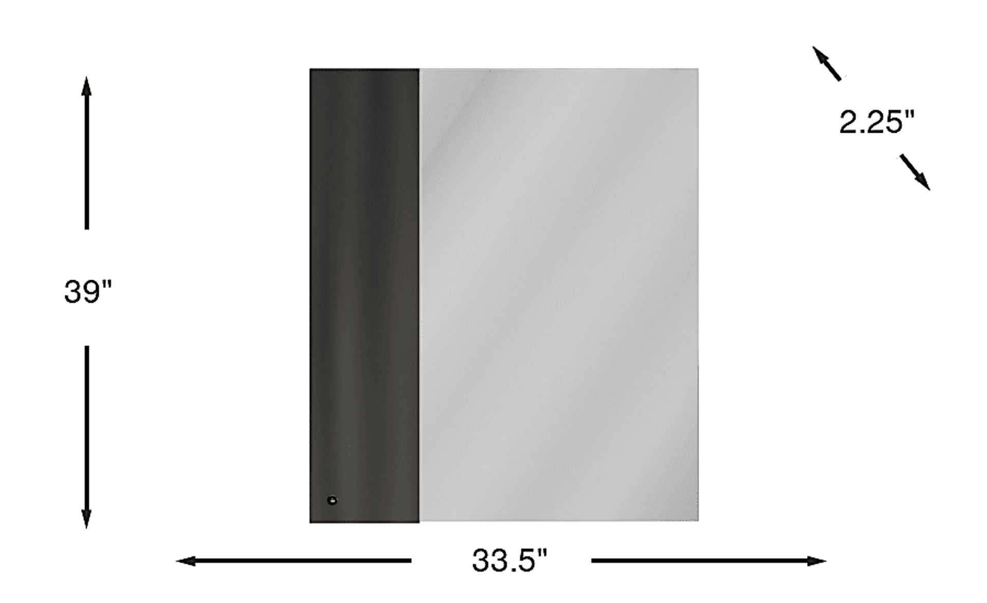 Dimension Image. Please refer to the Dimension Tab on this page for dimension details.