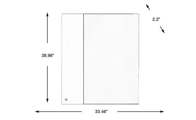 Dimension Image. Please refer to the Dimension Tab on this page for dimension details.