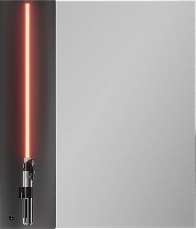 Star Wars Black Lightsaber Mirror - Thumbnail - Image 1