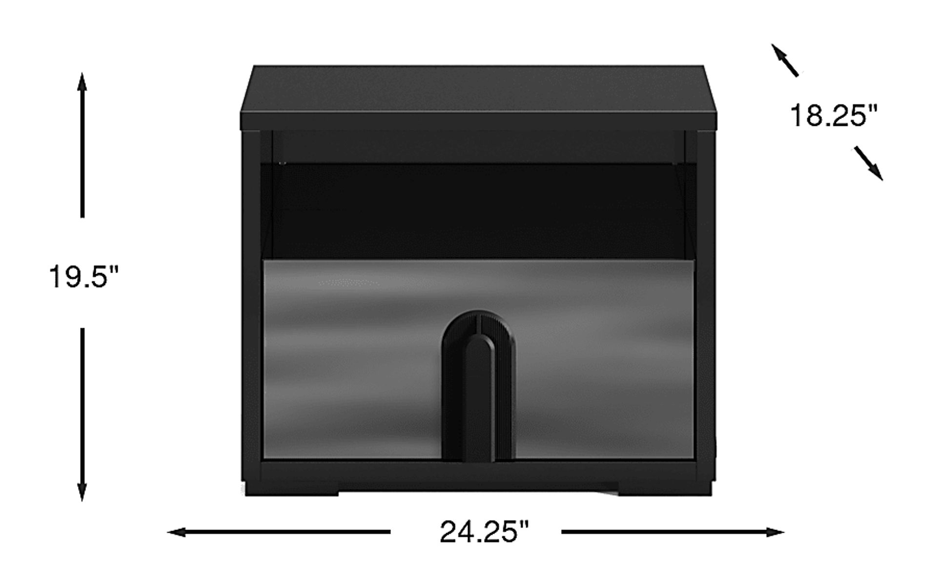 Dimension Image. Please refer to the Dimension Tab on this page for dimension details.