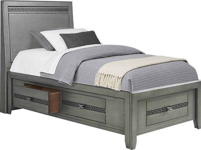 Kids Star Wars Carbonite Gray Twin Storage Bed - Thumbnail - Image 4