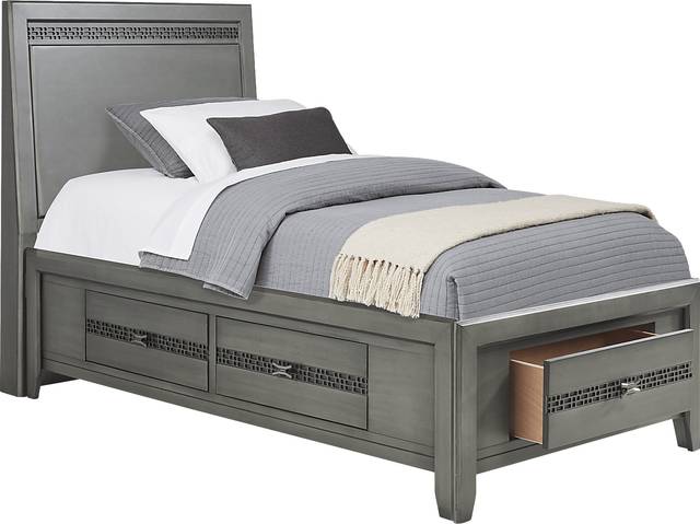 Kids Star Wars Carbonite Gray Twin Storage Bed - Thumbnail - Image 1