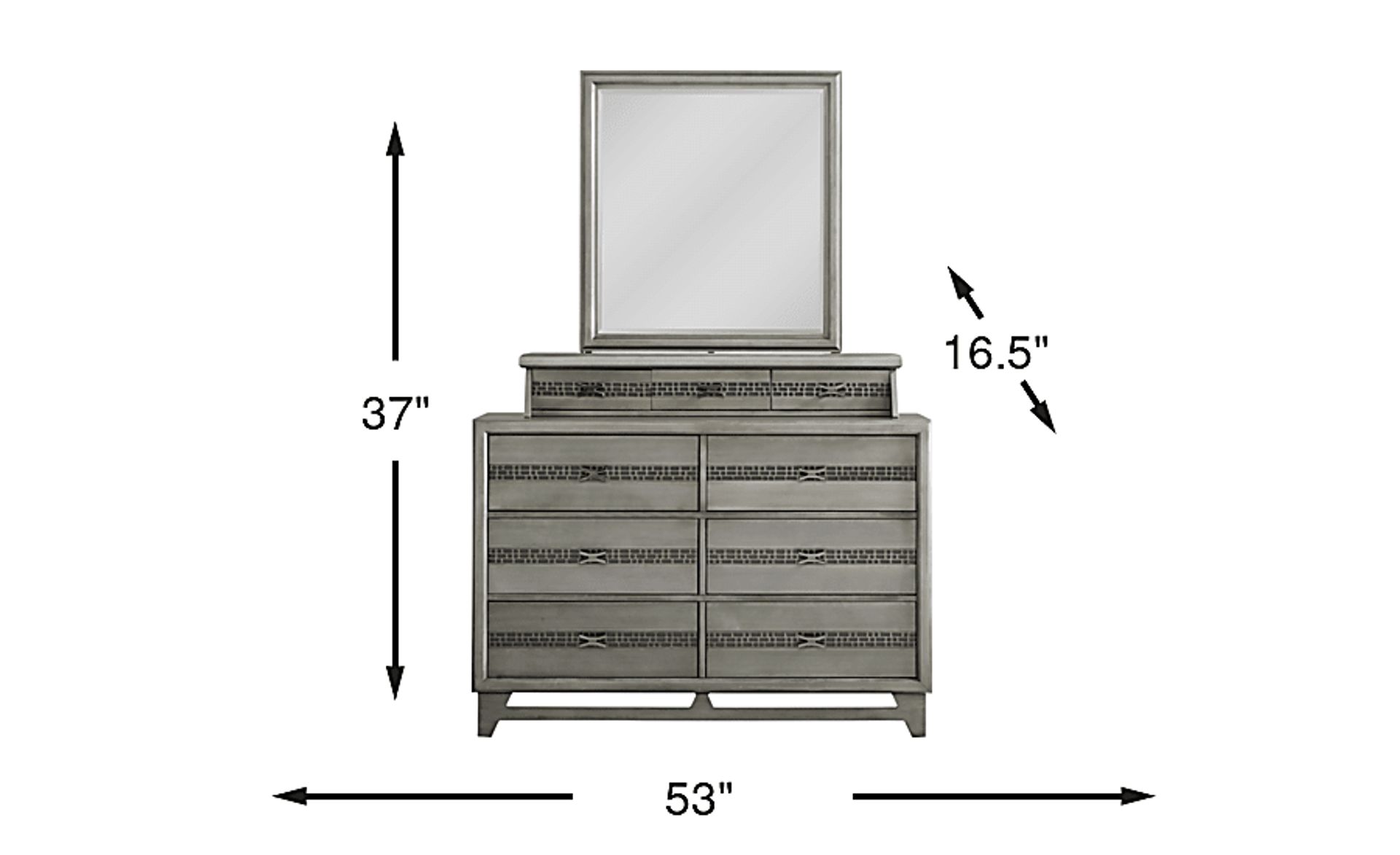 Dimension Image. Please refer to the Dimension Tab on this page for dimension details.
