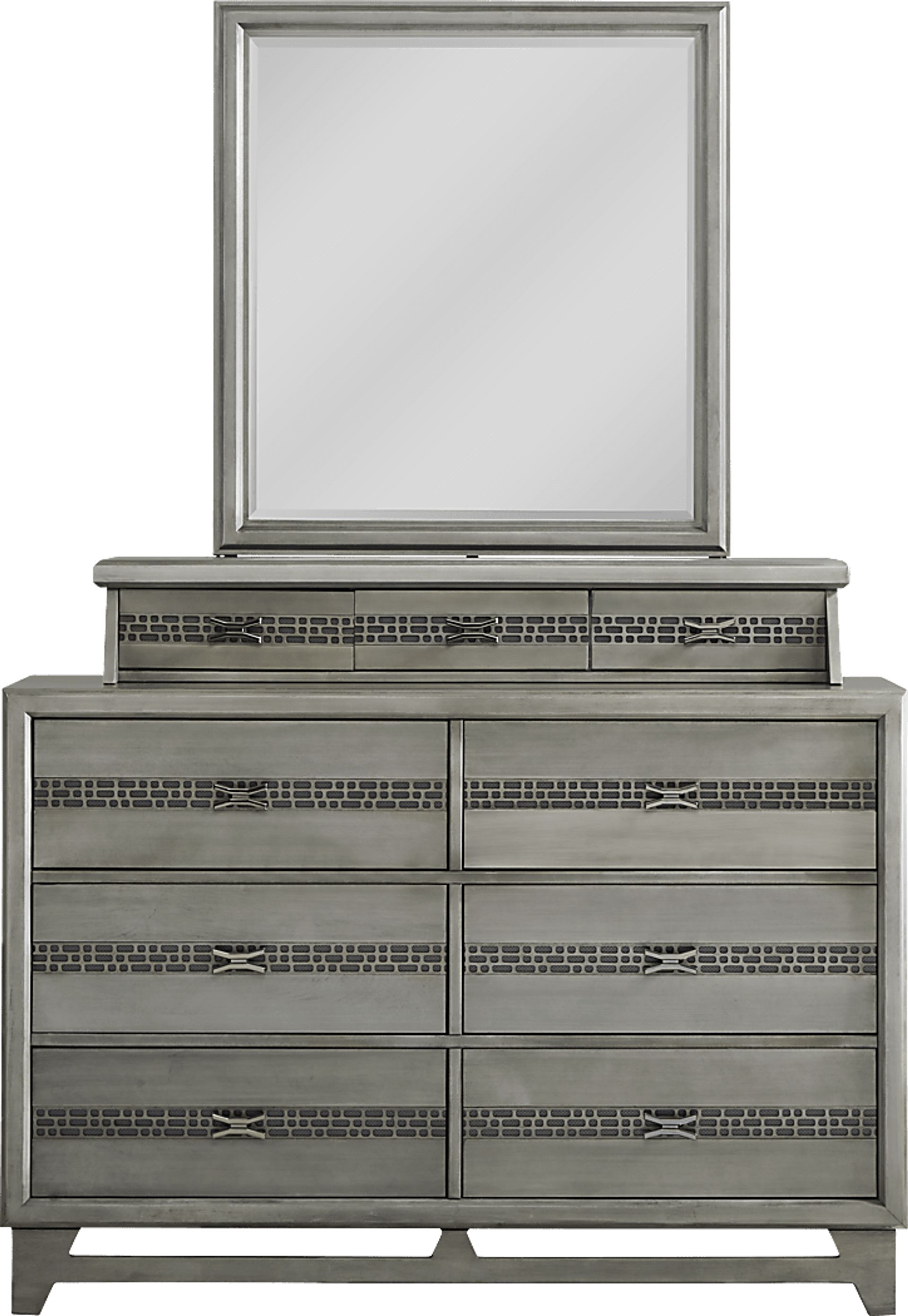 Star Wars Carbonite Gray Dresser, Storage Organizer & Mirror Set - Image 1