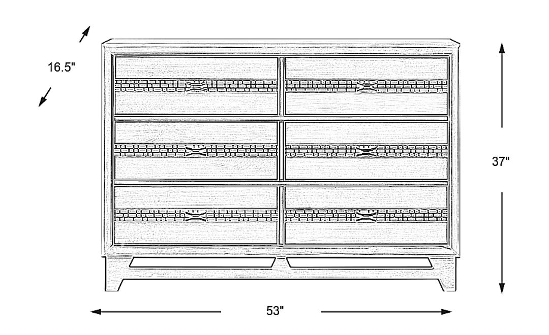 Kids Star Wars Carbonite Gray Dresser