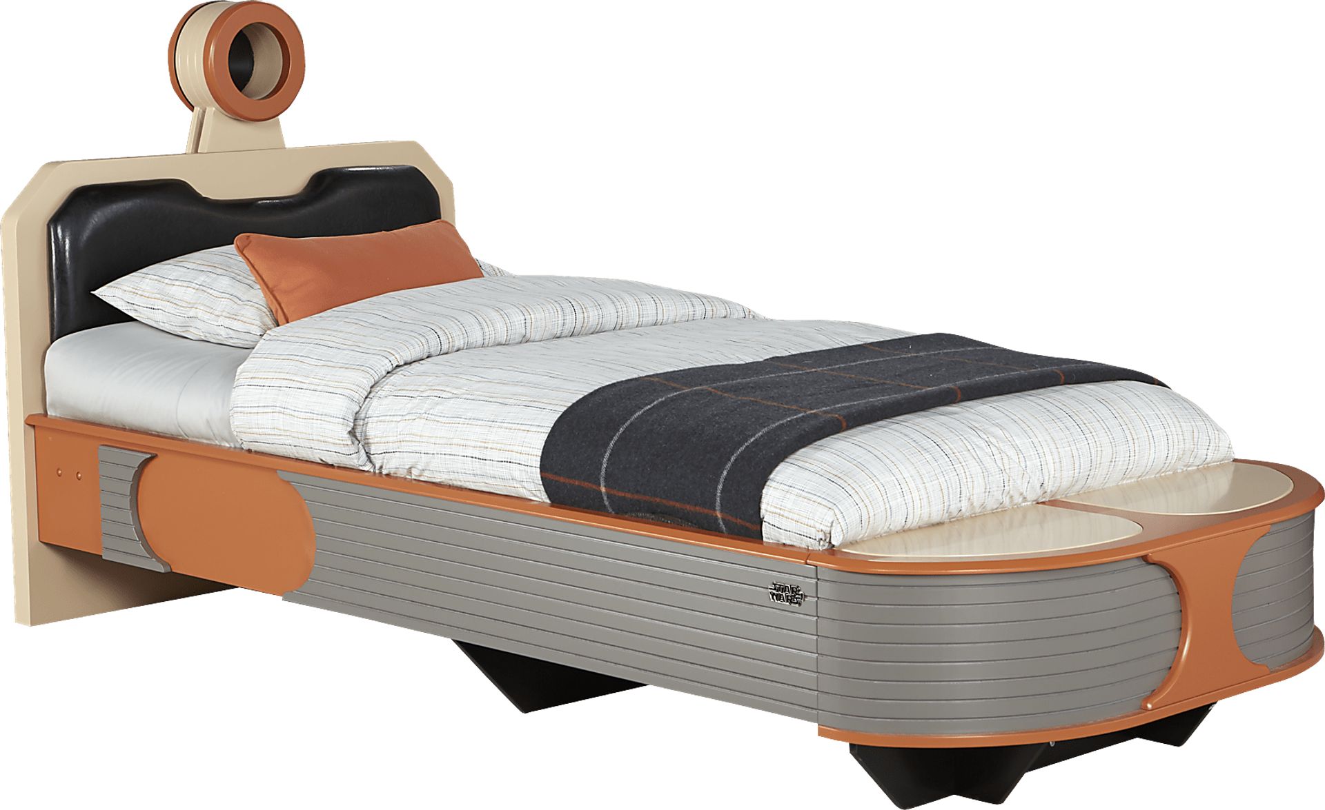 Star Wars Landspeeder™ Orange 3 Pc Twin Panel Bed - Image 1