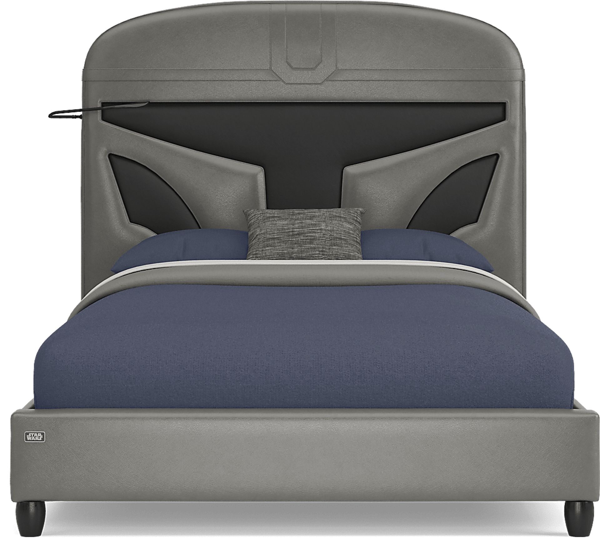 Star Wars Black Bedroom with Full Mandalorian Bed - Image 3