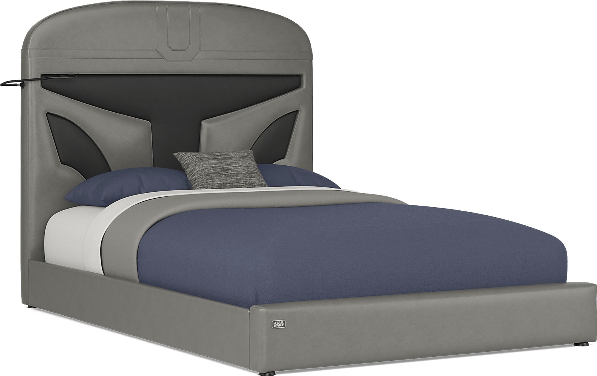 Star Wars Black Bedroom with Full Mandalorian Bed - Image 4