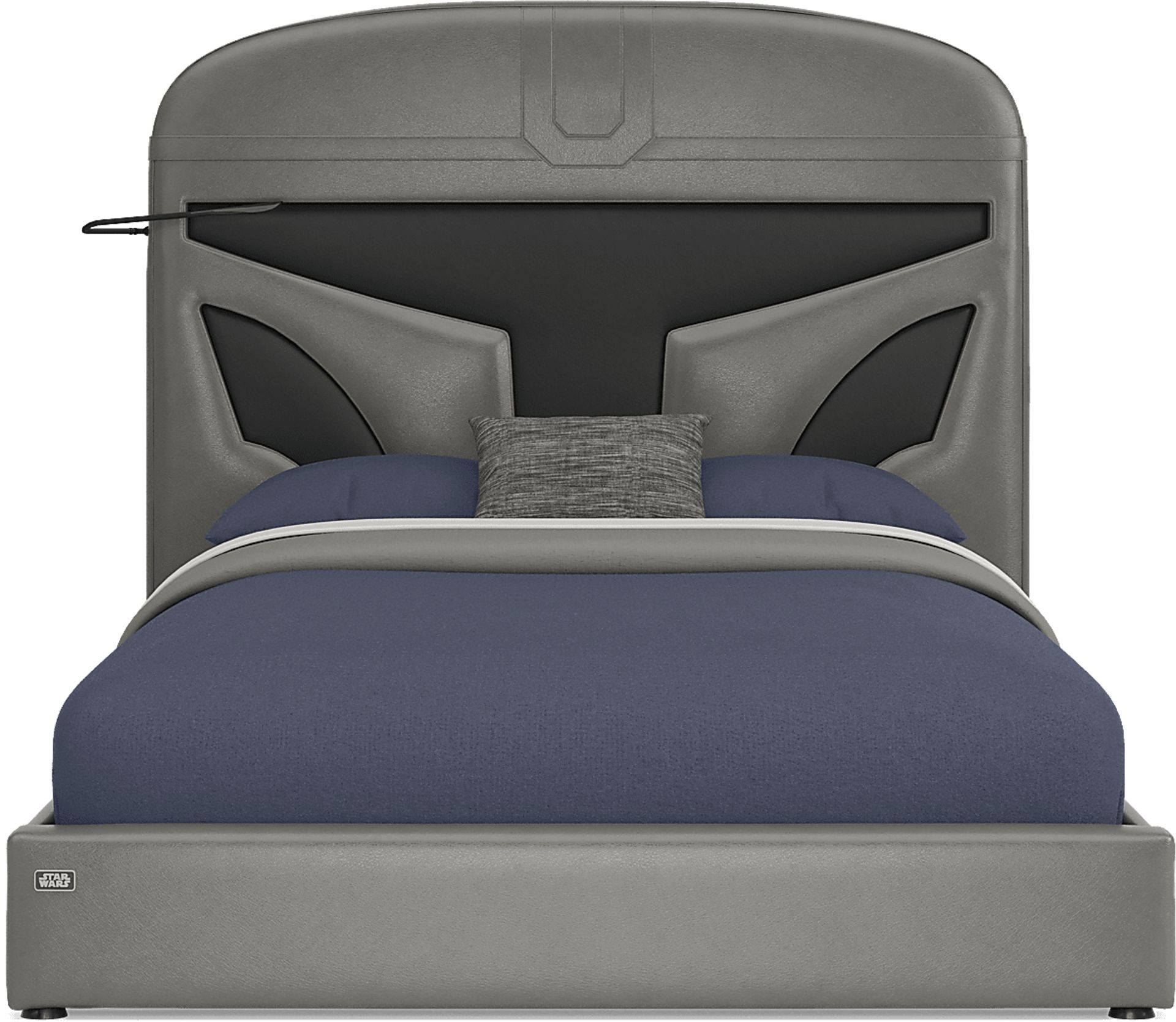 Star Wars Black Bedroom with Full Mandalorian Bed - Image 5