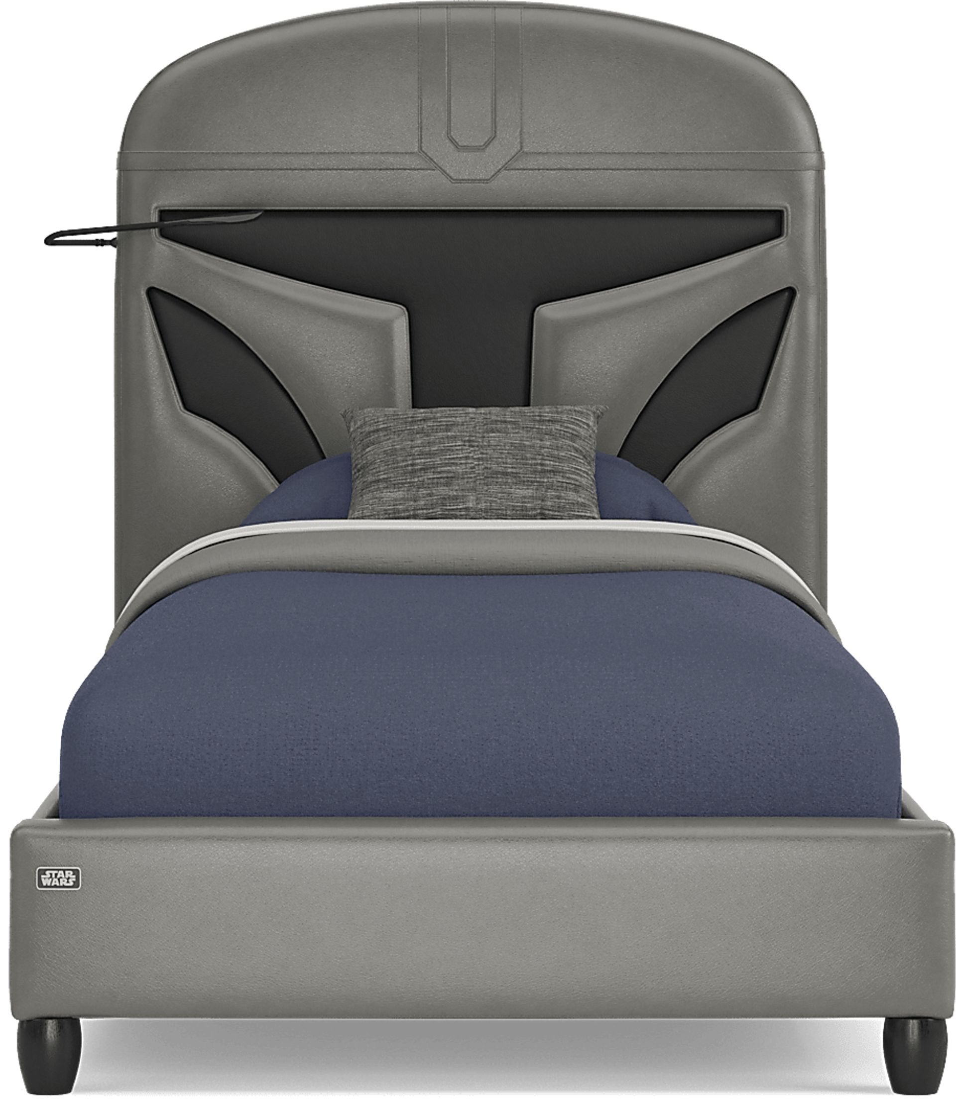 Star Wars Black Bedroom with Twin Mandalorian Bed - Image 3