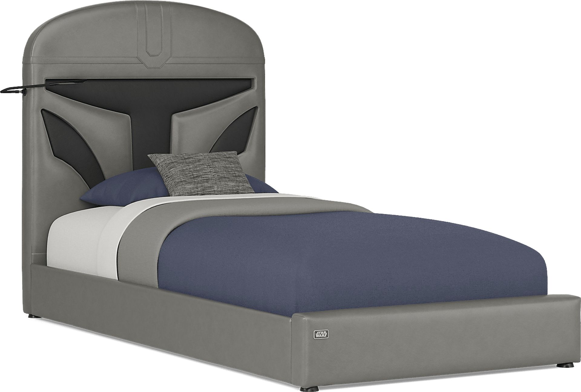 Star Wars Black Bedroom with Twin Mandalorian Bed - Image 4