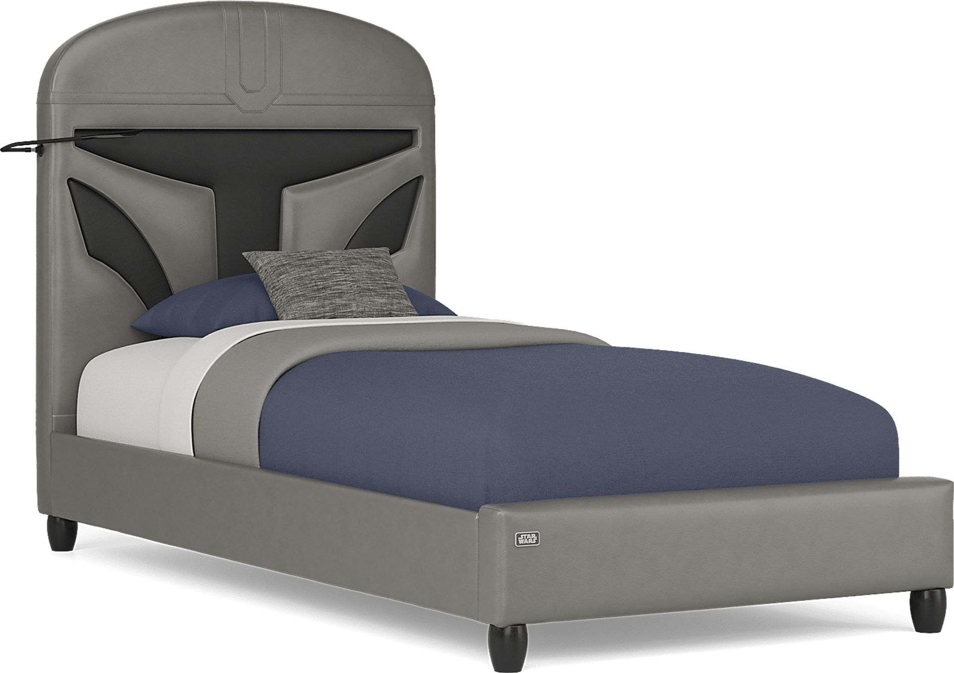 Star Wars Black Bedroom with Twin Mandalorian Bed - Image 2