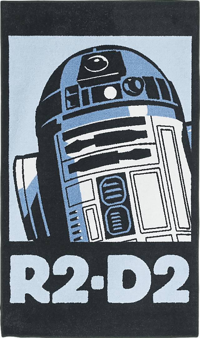 Star Wars R2-D2™ Black 3' x 5' Rug - Thumbnail - Image 1