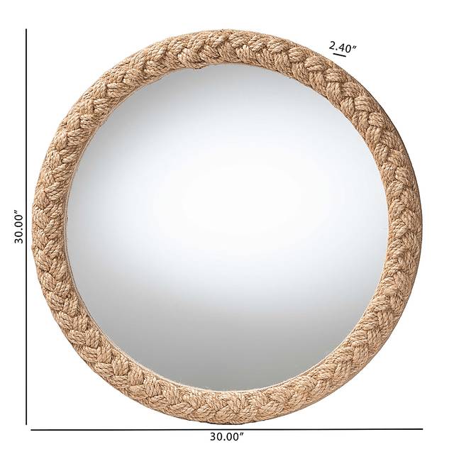 Starbeat Light Brown Round Mirror - Thumbnail - Image 3