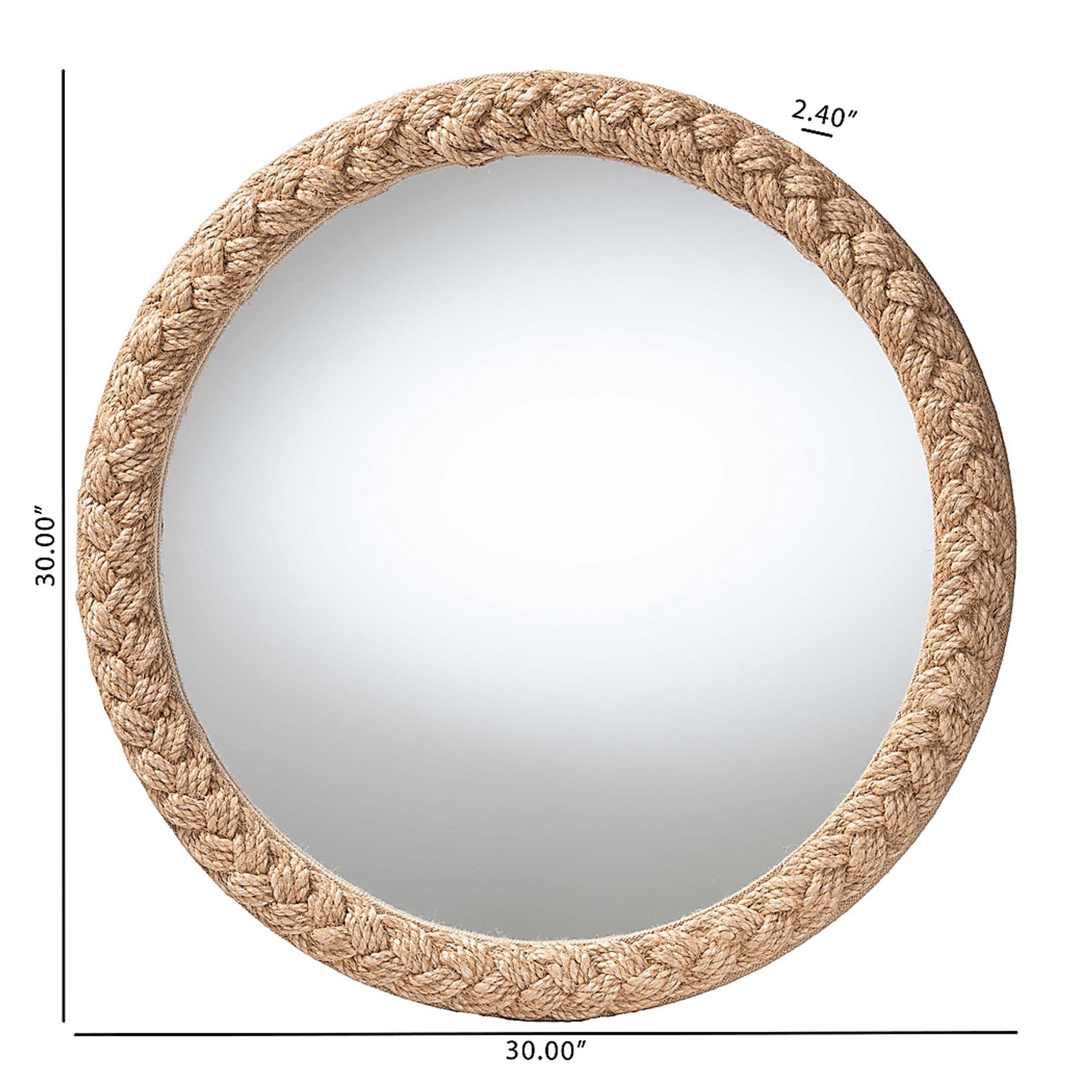 Starbeat Light Brown Round Mirror - Image 3