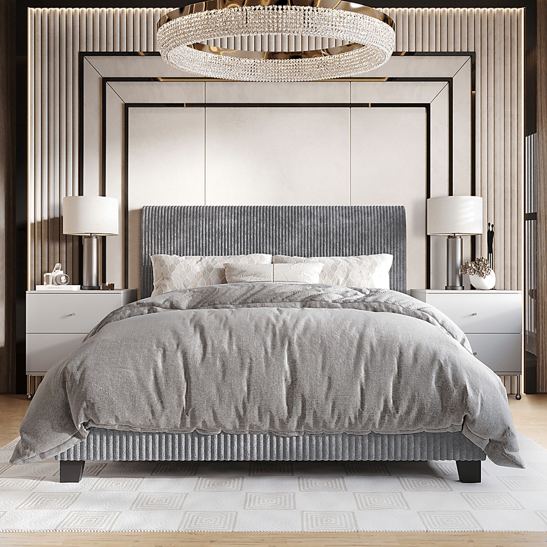 Starfallway Gray King Bed - Image 2