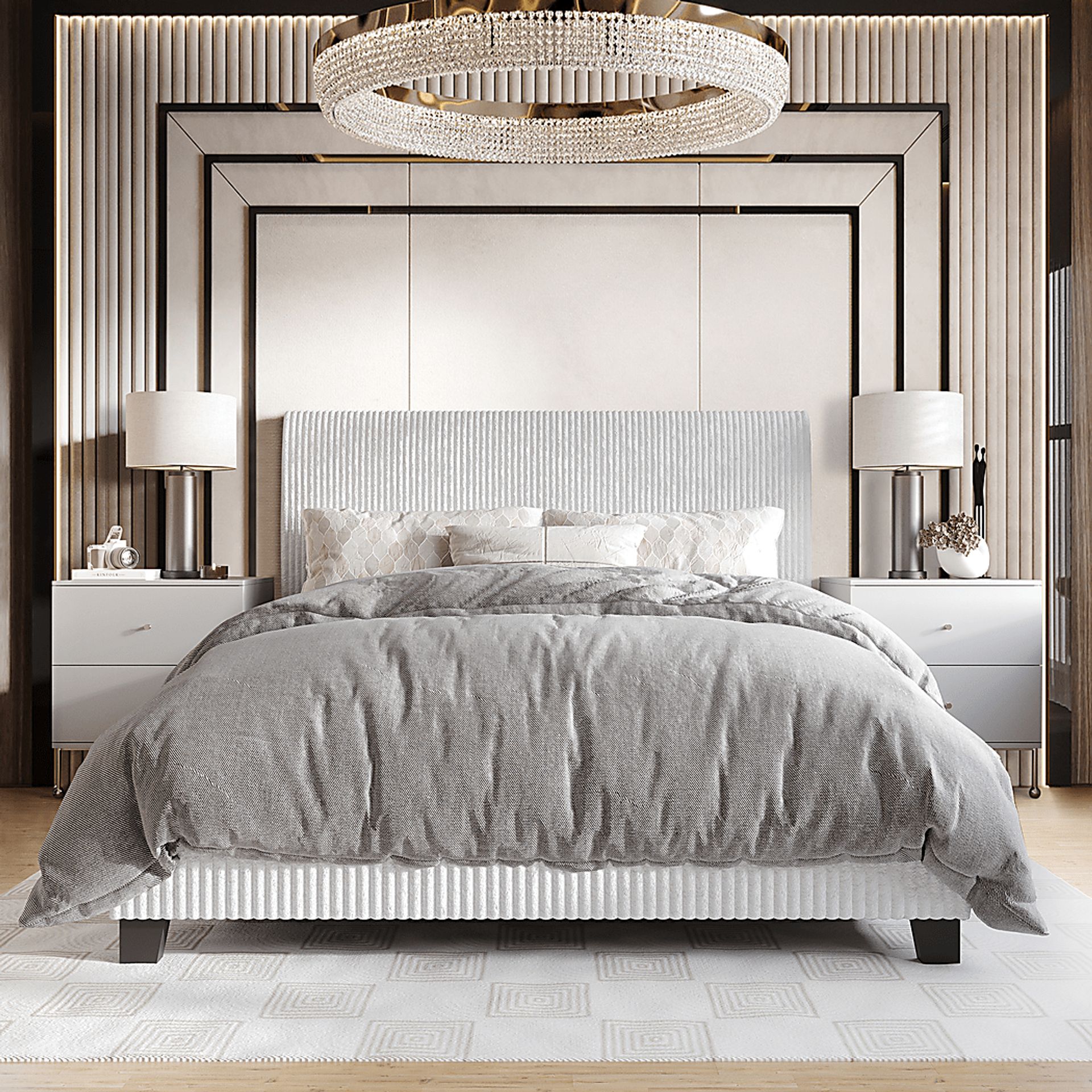 Starfallway White Full Bed - Image 2