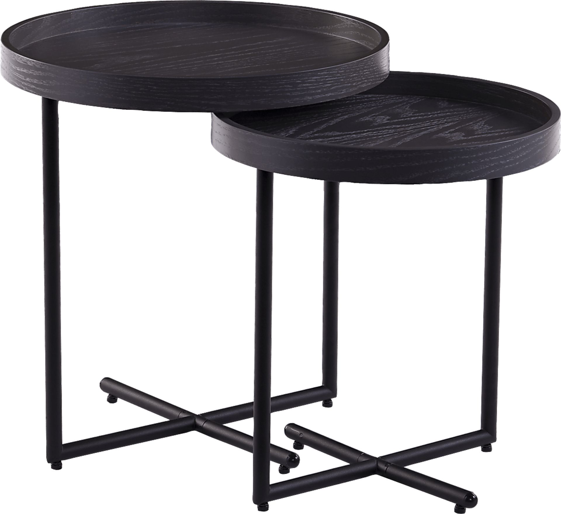 Starfinder Gray Nesting Tables, Set of 2 - Image 1