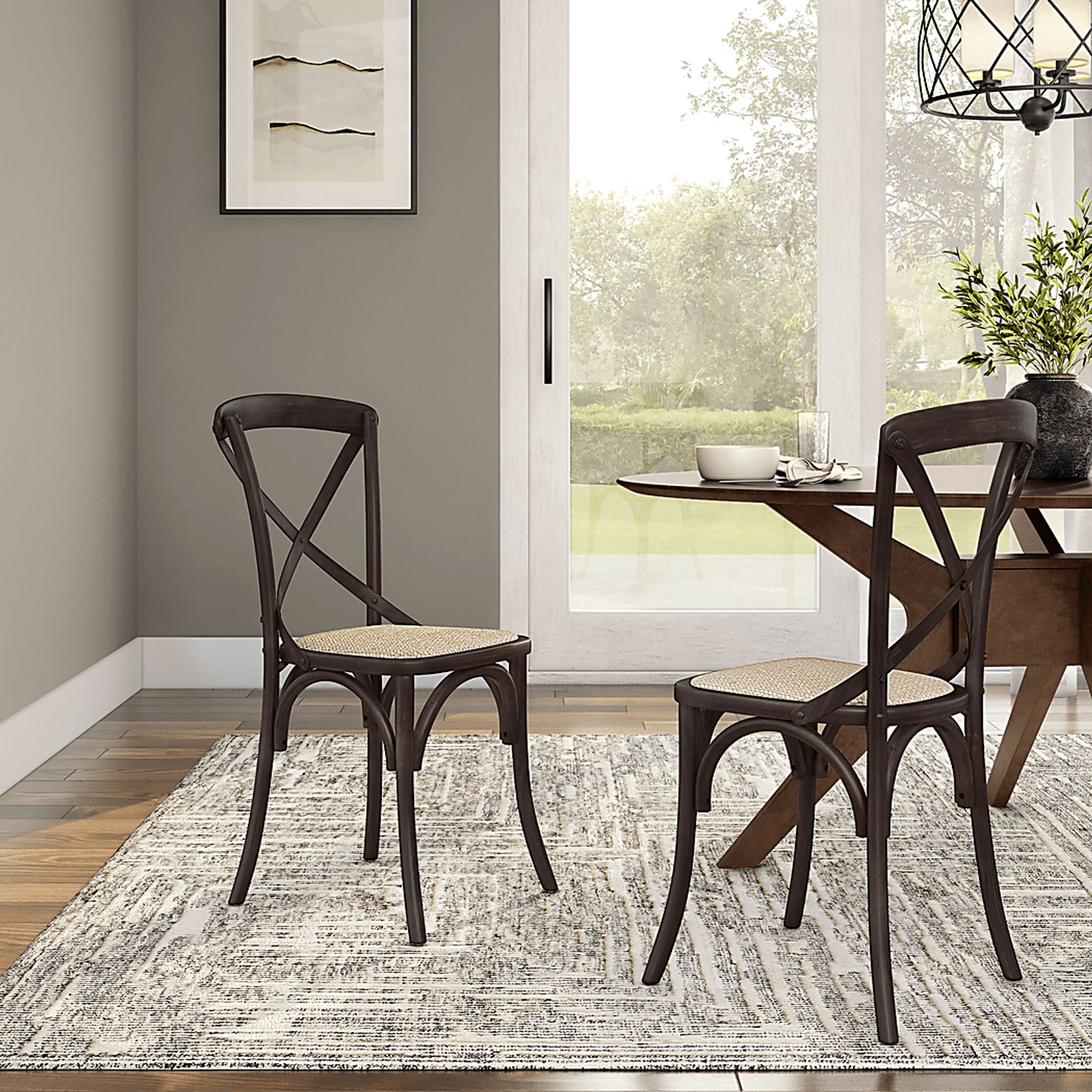 Starfrost Walnut Dining Chair, Set of 2 - Image 2