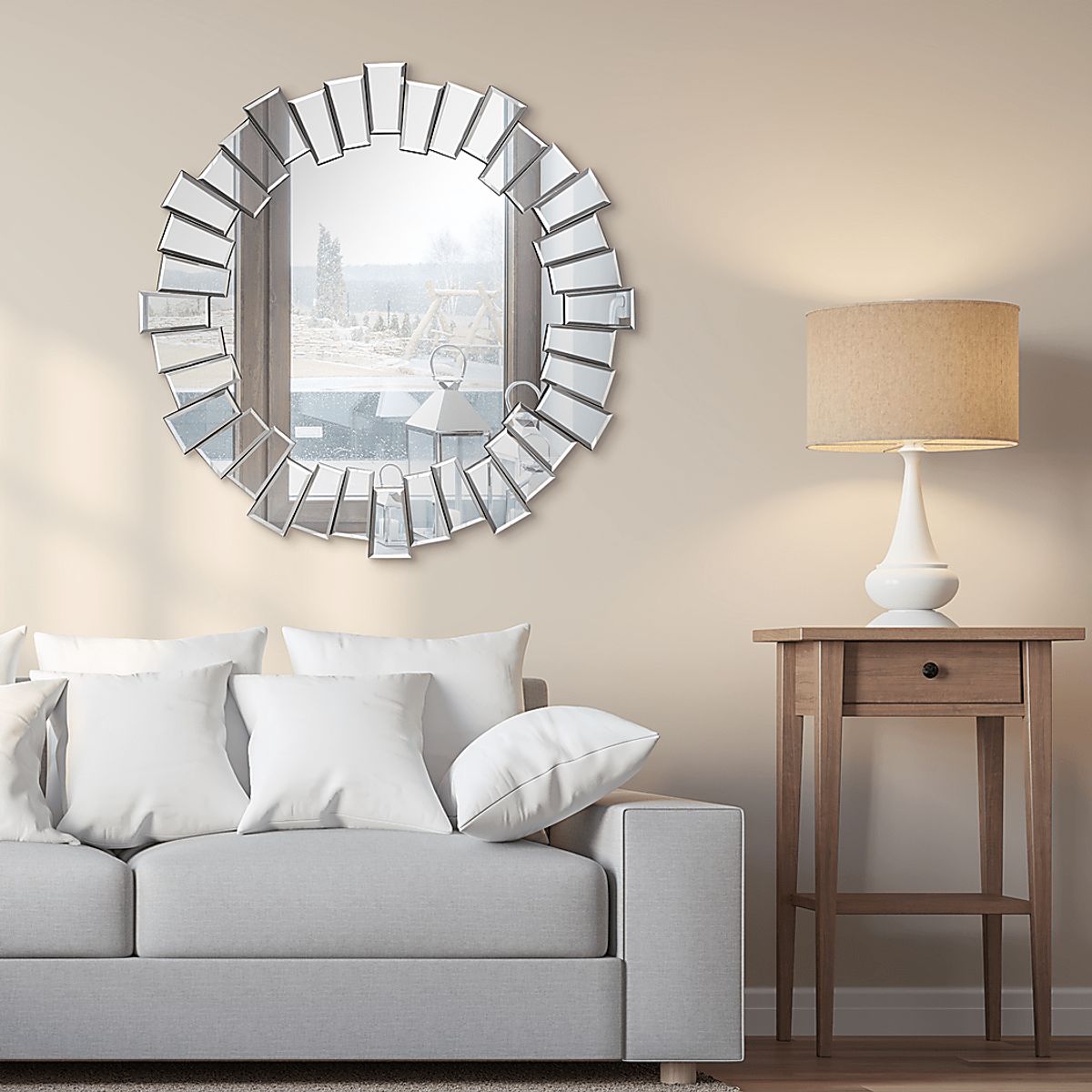 Stariel Silver Gray Mirror | Rooms to Go