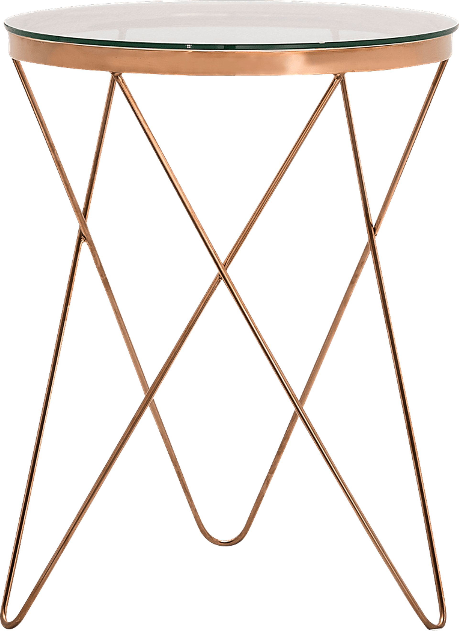 Starla Rose Gold Accent Table - Image 1