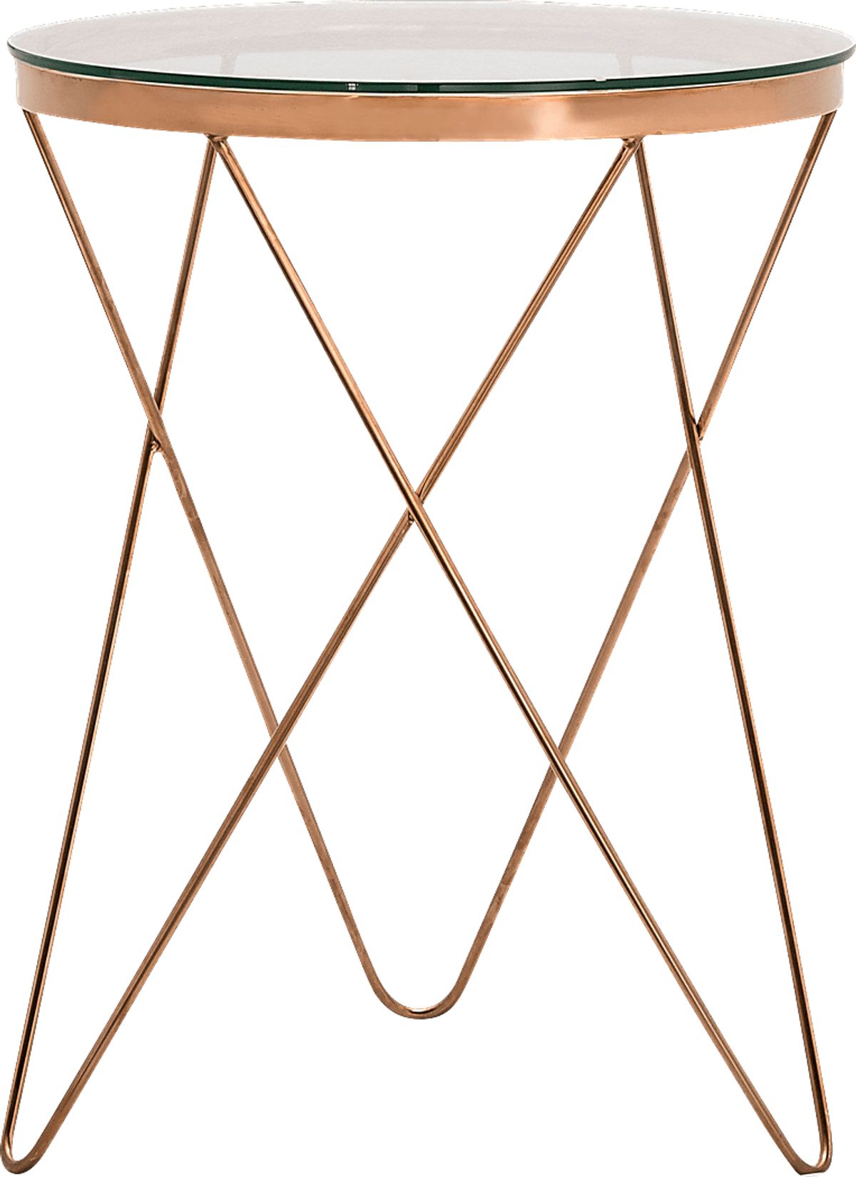 Starla Rose Gold,Metal Accent Table Rooms to Go