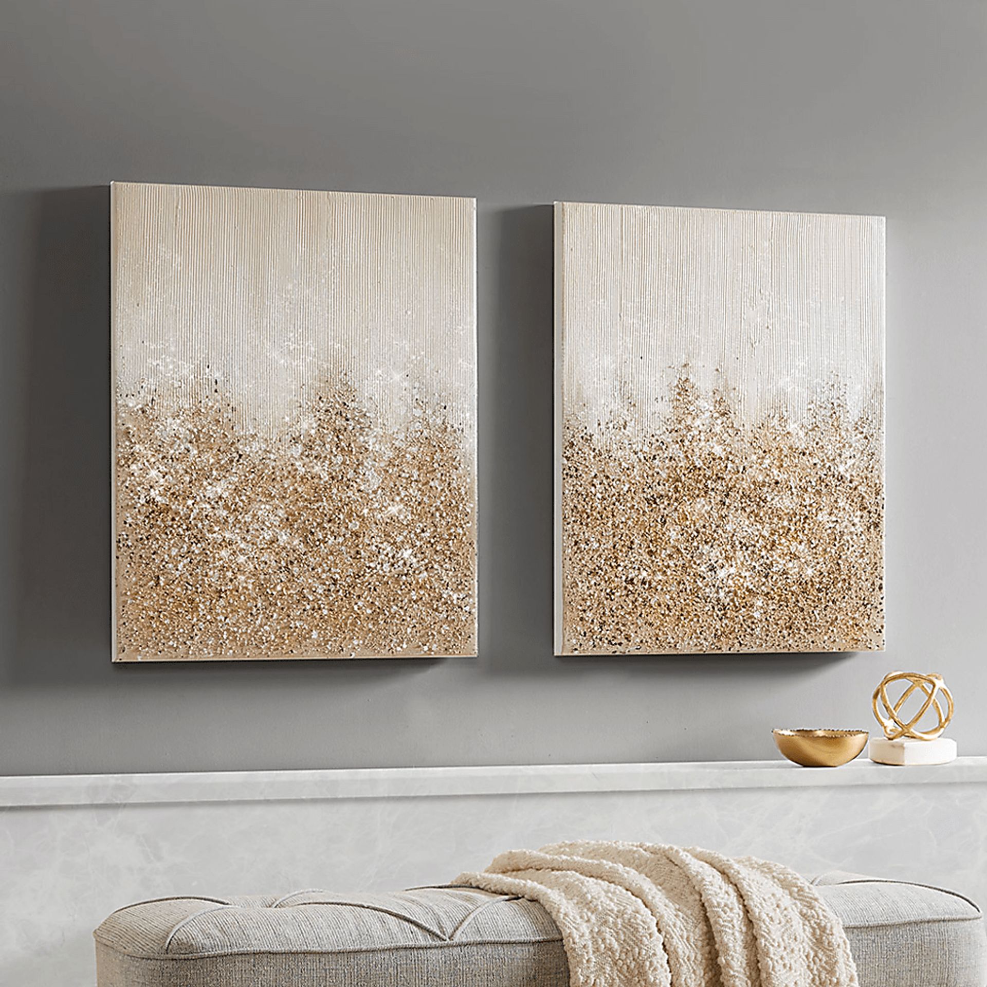 Starlah Gold Artwork, Set of 2 - Image 2