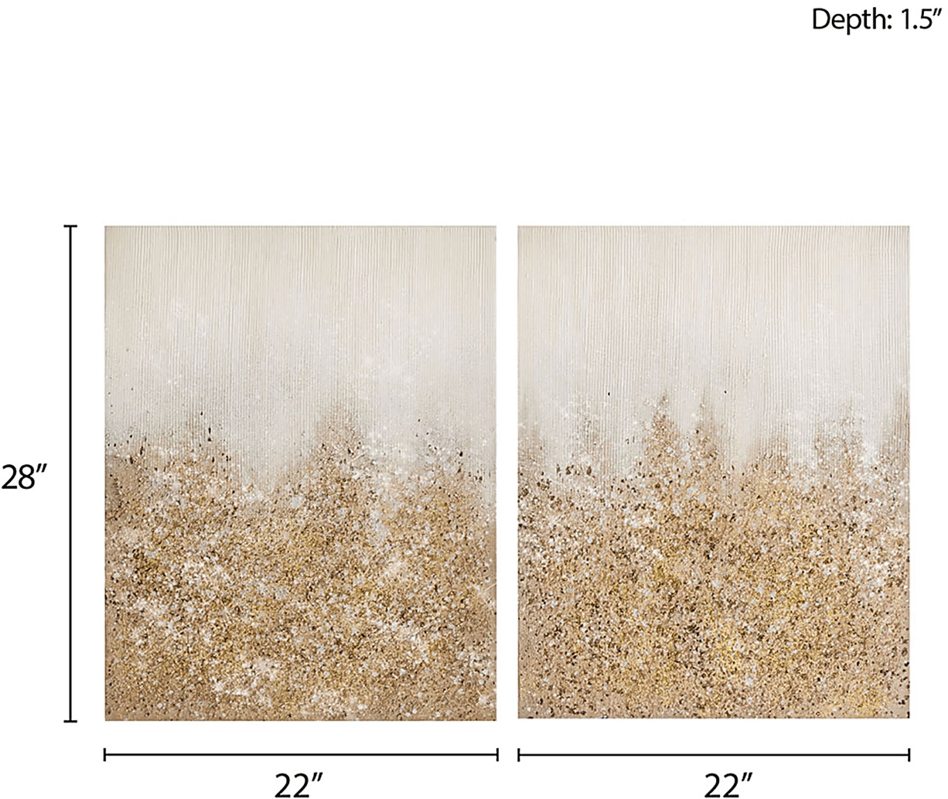 Starlah Gold Artwork, Set of 2 - Image 7