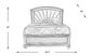 Starlet Lane Silver 3 Pc Queen Bed