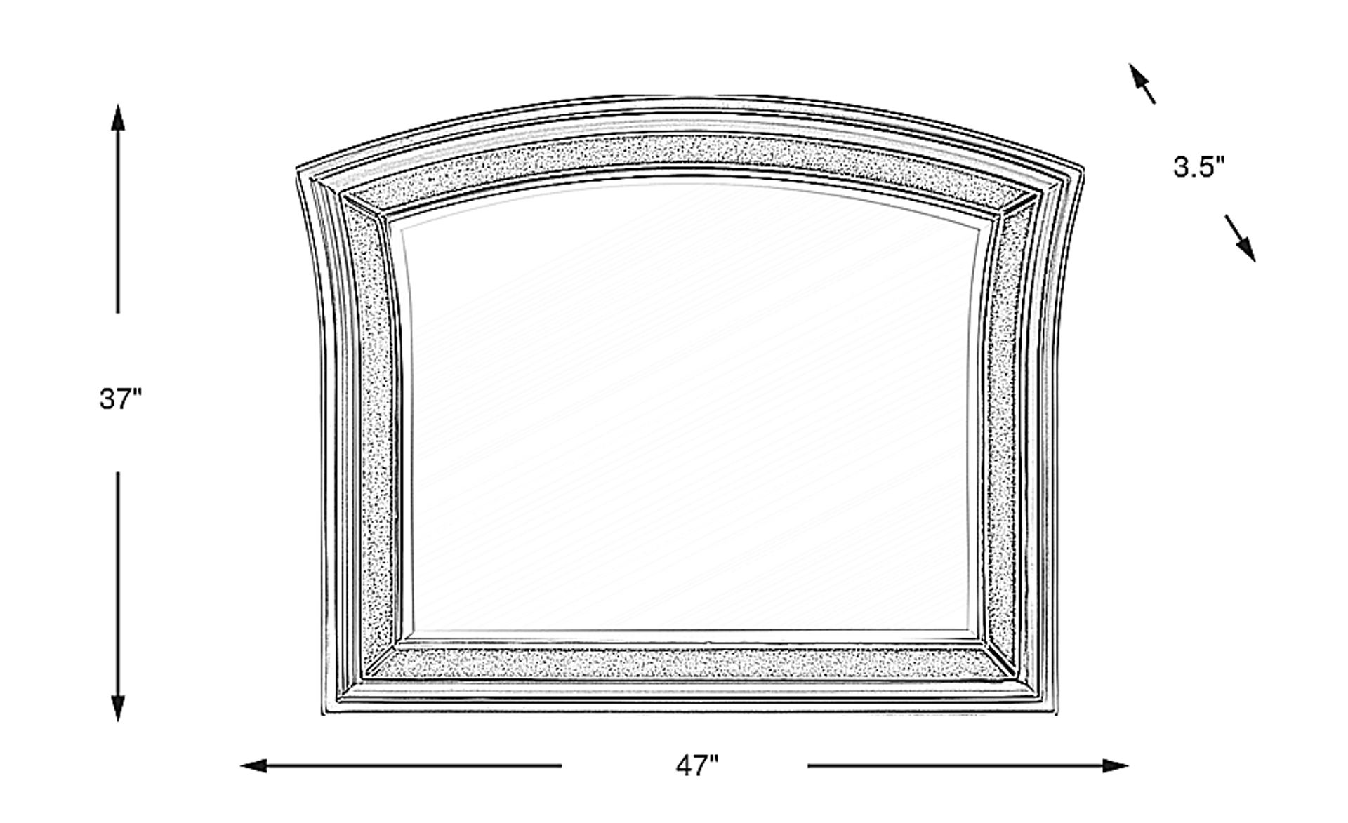 Dimension Image. Please refer to the Dimension Tab on this page for dimension details.