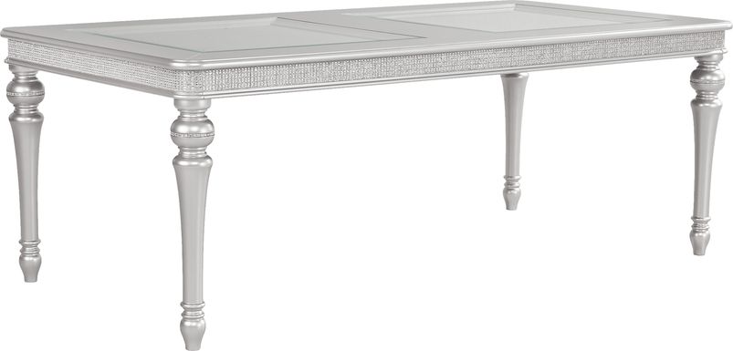 Starlet Lane Silver Rectangle Dining Table
