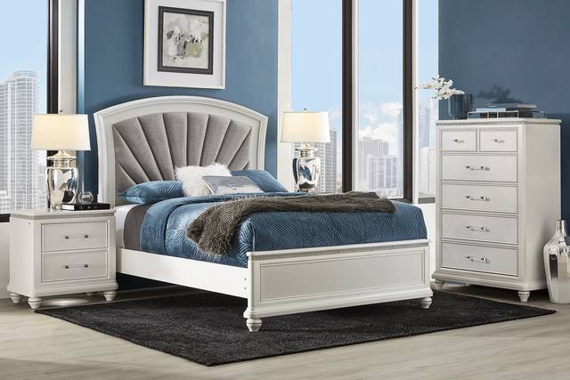 Starlet Lane Small Spaces White 5 Pc Queen Bedroom - Thumbnail - Image 1