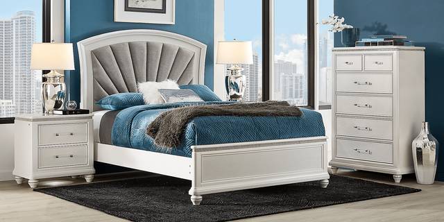Starlet Lane White 3 Pc Queen Bed - Thumbnail - Image 2