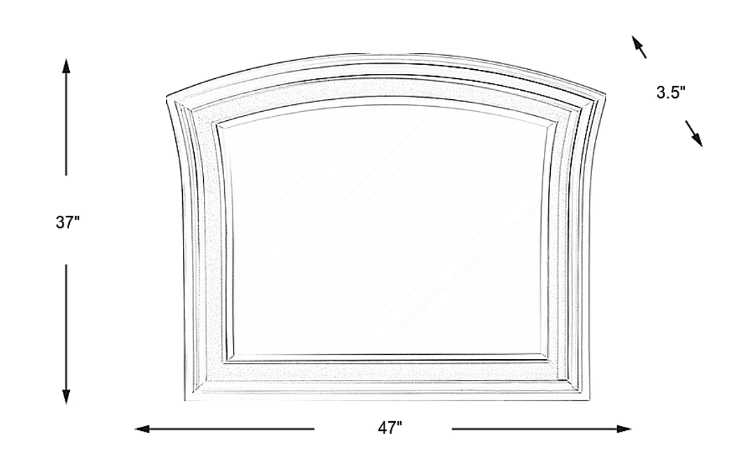 Starlet Lane White Mirror