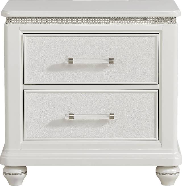 Starlet Lane White Nightstand - Thumbnail - Image 1