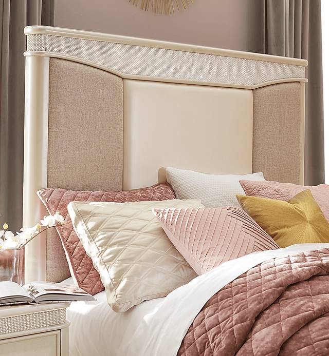 Starline Pearl 7 Pc Queen Upholstered Bedroom - Thumbnail - Image 3