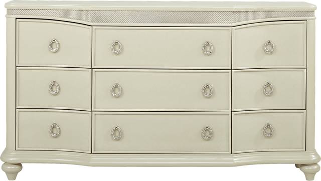 Starline Pearl 7 Pc Queen Upholstered Bedroom - Thumbnail - Image 4