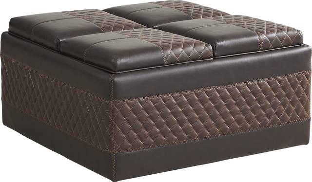 Starline Road Brown Storage Ottoman - Thumbnail - Image 2