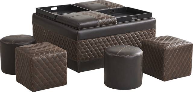 Starline Road Brown Storage Ottoman - Thumbnail - Image 3
