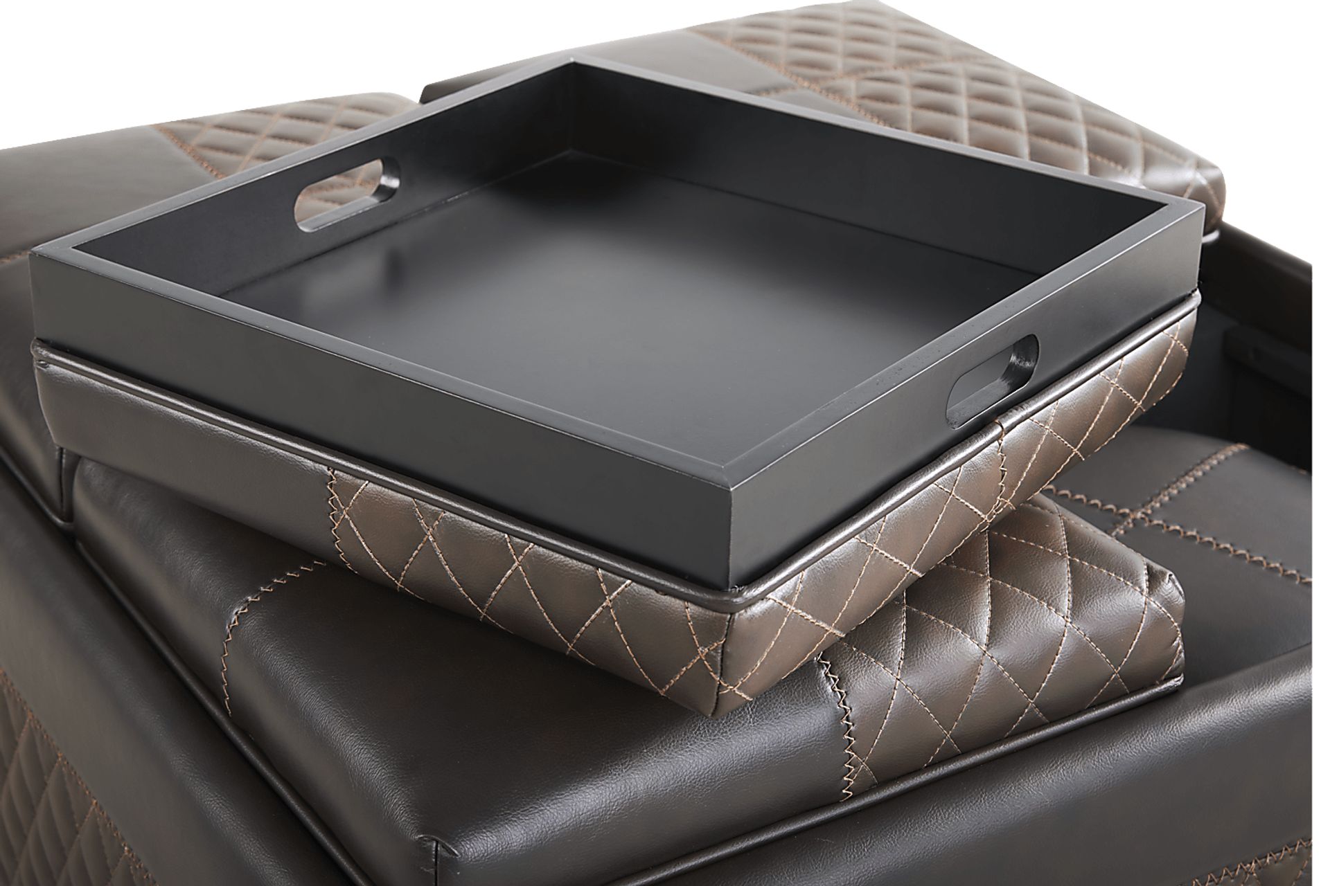 Starline Road Brown Storage Ottoman - Image 5