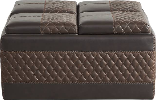 Starline Road Brown Storage Ottoman - Thumbnail - Image 1
