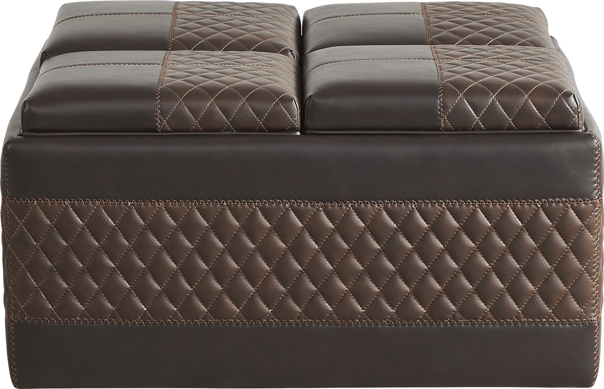 Starline Road Brown Storage Ottoman - Image 1