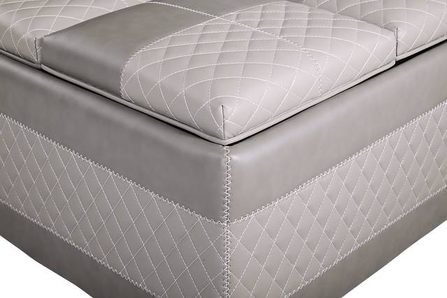 Starline Road Gray Storage Ottoman - Thumbnail - Image 4
