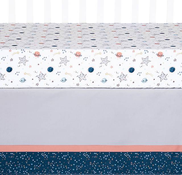 Starlit Dreams Gray 4 Pc Baby Bedding Set - Thumbnail - Image 6