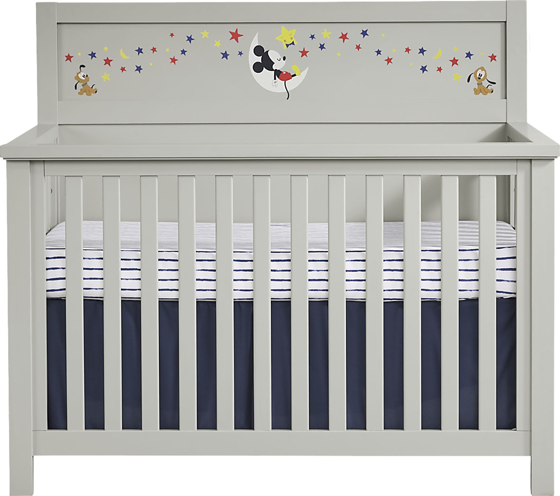 Starry Dreams with Mickey Mouse Gray Convertible Crib - Image 1