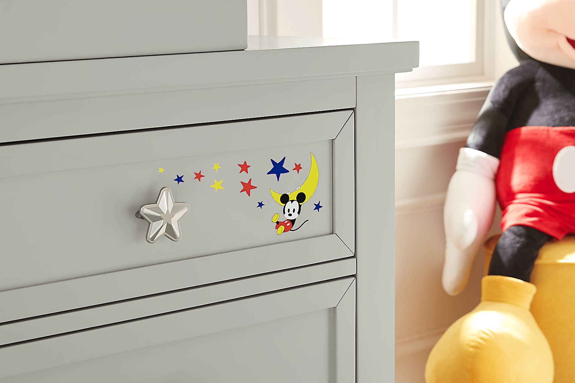 Starry Dreams with Mickey Mouse Gray Dresser - Image 4